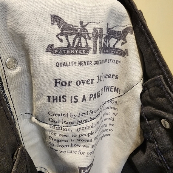 LEVI'S 505 men's gray Straight legs pants size 40 x 32 NWT - Picture 10 of 12